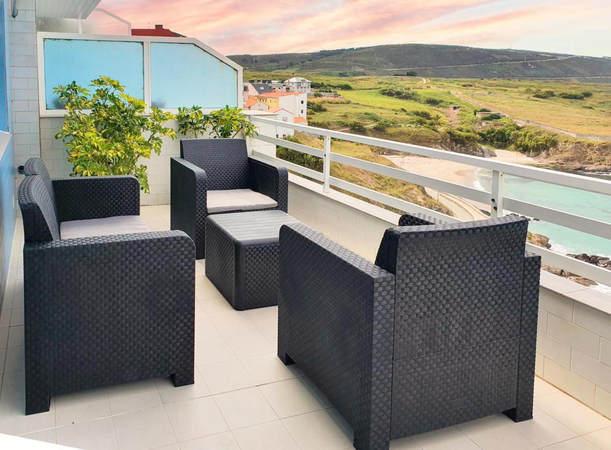 Ag Apartamento Nordes Malpica Primera Linea Playa Buitenkant foto